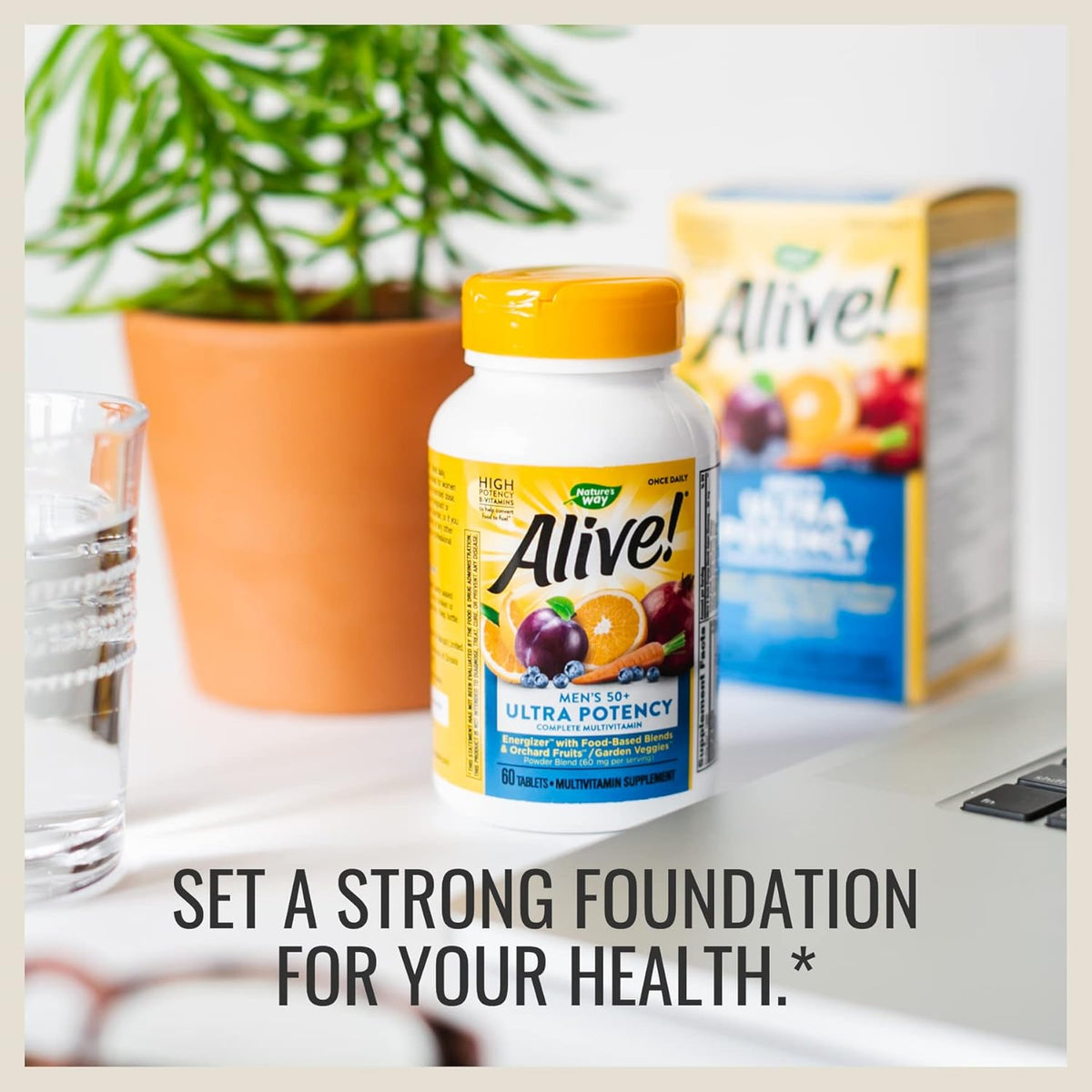 Alive! Once Daily Men&#39;s 50+ Ultra - 60 Tablets by Nature&#39;s Way