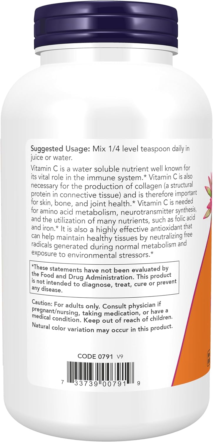 NOW Foods Supplements, Vitamin C Crystals (Ascorbic Acid) Powder , Antioxidant Protection*, 1-Pound
