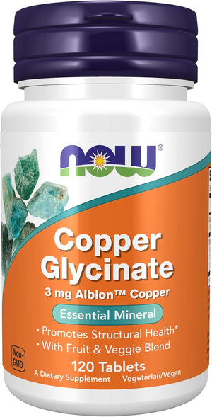 Copper Glycinate 3 mg 120 Tablets