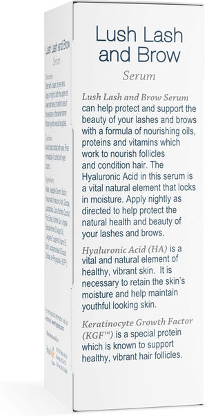 Lash & Brow Serum by Hyalogic - Eyelash and Brow Growth Serum Enriched w/Hyaluronic Acid, Argan Oil & KGF: Hypoallergenic Formula | Cruelty & Paraben-Free .17 fl. oz.(5ml)