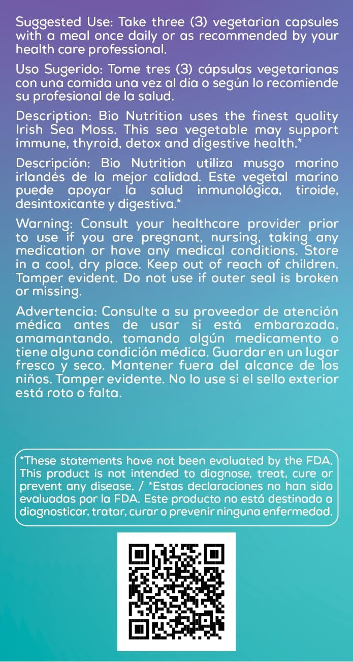 Irish Sea Moss 750 mg