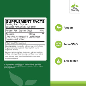 Terry Naturally SagePro Bladder - Bladder Support Supplement - Dietary Supplement with Angelica Leaf Extract - Vegan Capsules to Aid Urinary Tract Function & Health - 60 Capsules
