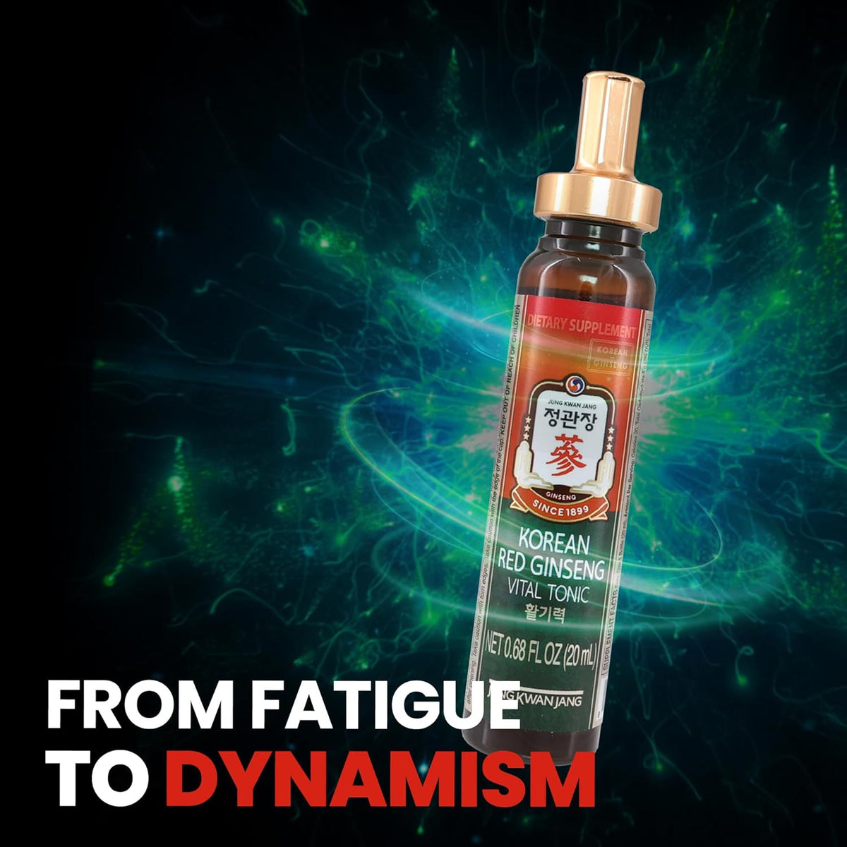CheongKwanJang, Korean Red Ginseng Vital Tonic, 10 Bottles, 0.68 fl oz (20 ml) Each