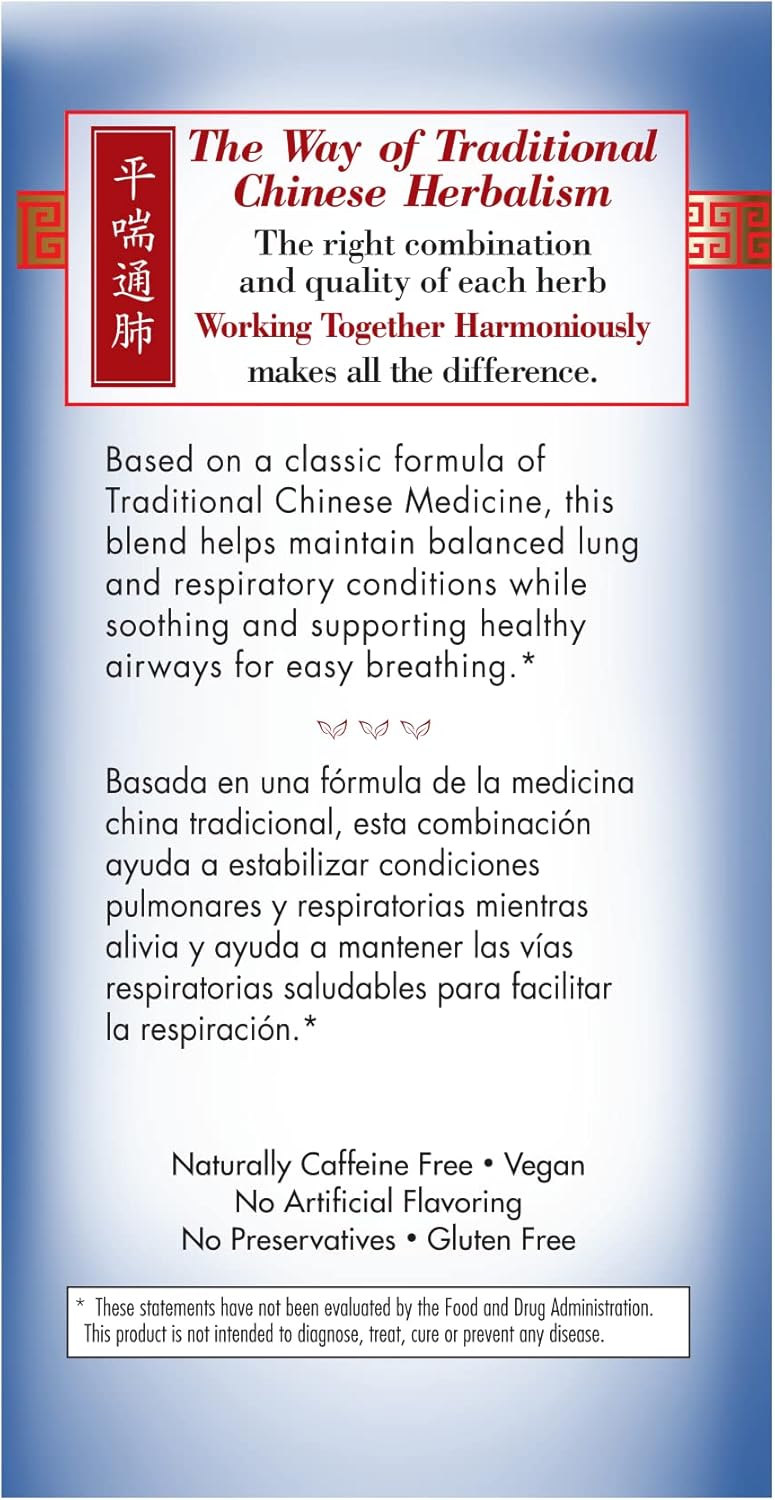 Bravo Tea Lung Soother Caffeine Free 20 Tea Bags