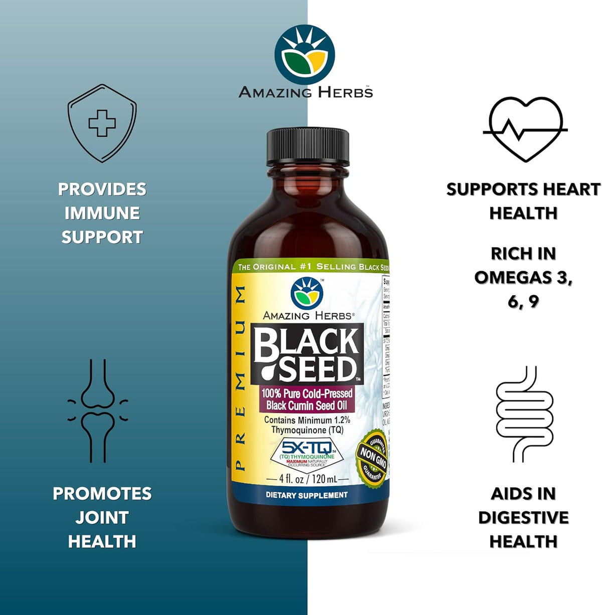 Amazing Herbs Premium Black Seed™ -- 4 fl oz