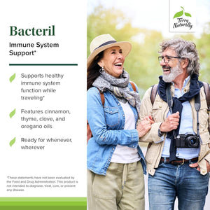Terry Naturally Bacteril - Intestinal Support Supplement with Clove, Cinnamon, Thyme & Oregano - Immune Support Supplement with Antioxidant Support - Intestinal Support - 30 Softgels
