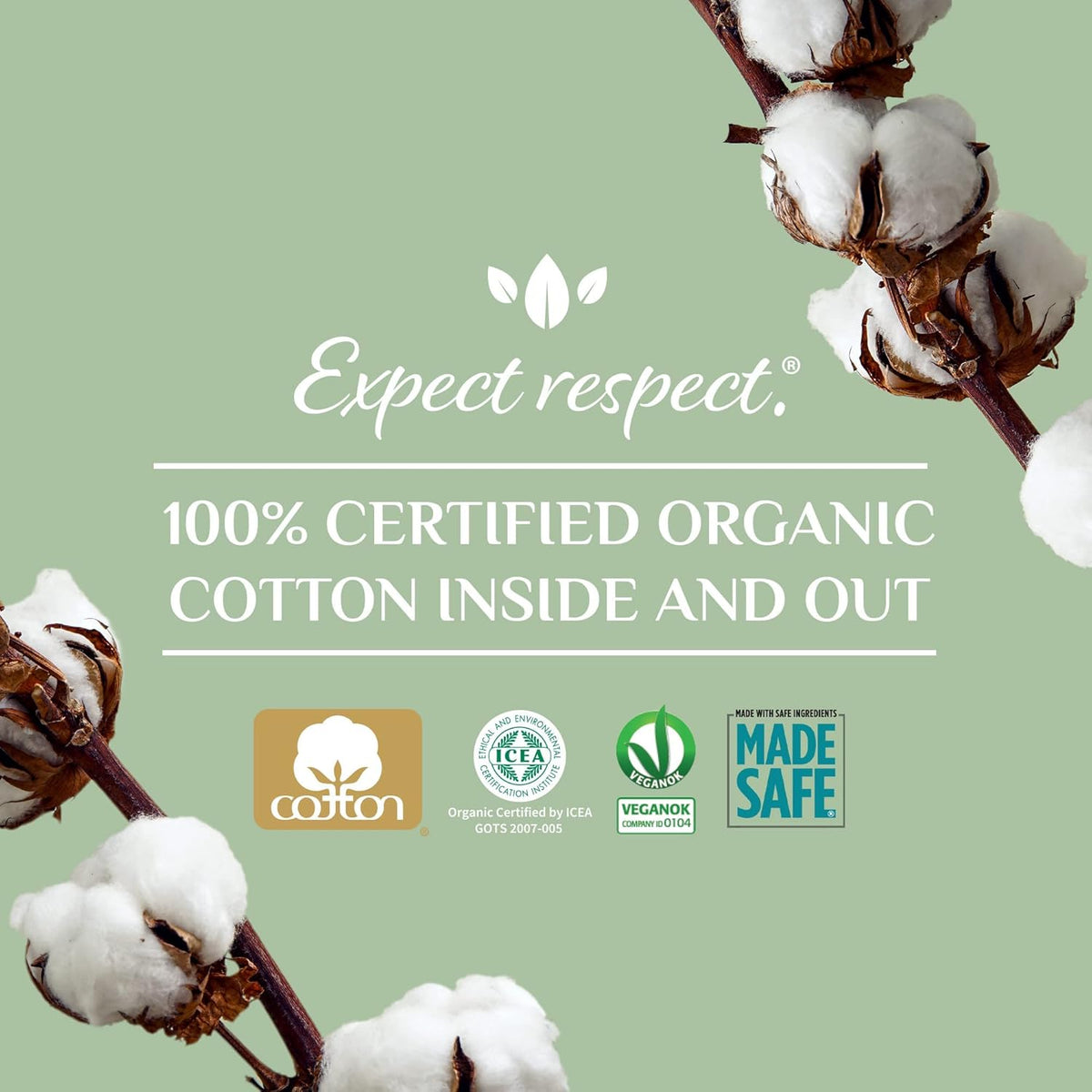 Organyc Beauty 100% Organic Cotton Balls For Sensitive Skin, 100 Ea