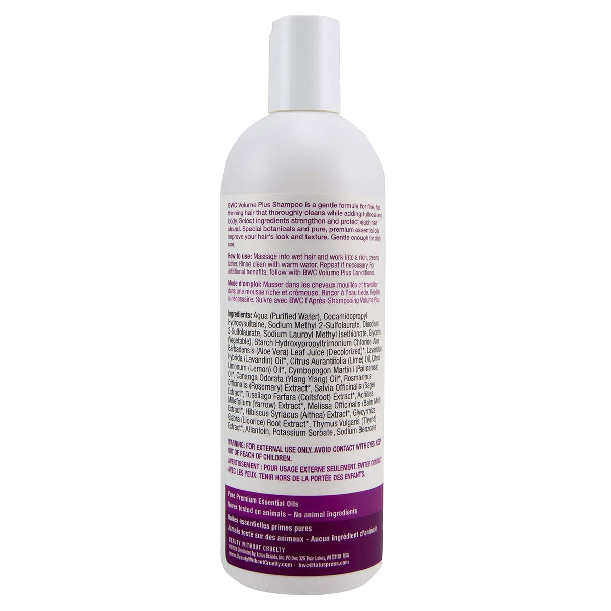 Beauty Without Cruelty Shampoo Volume Plus 16 oz Liquid