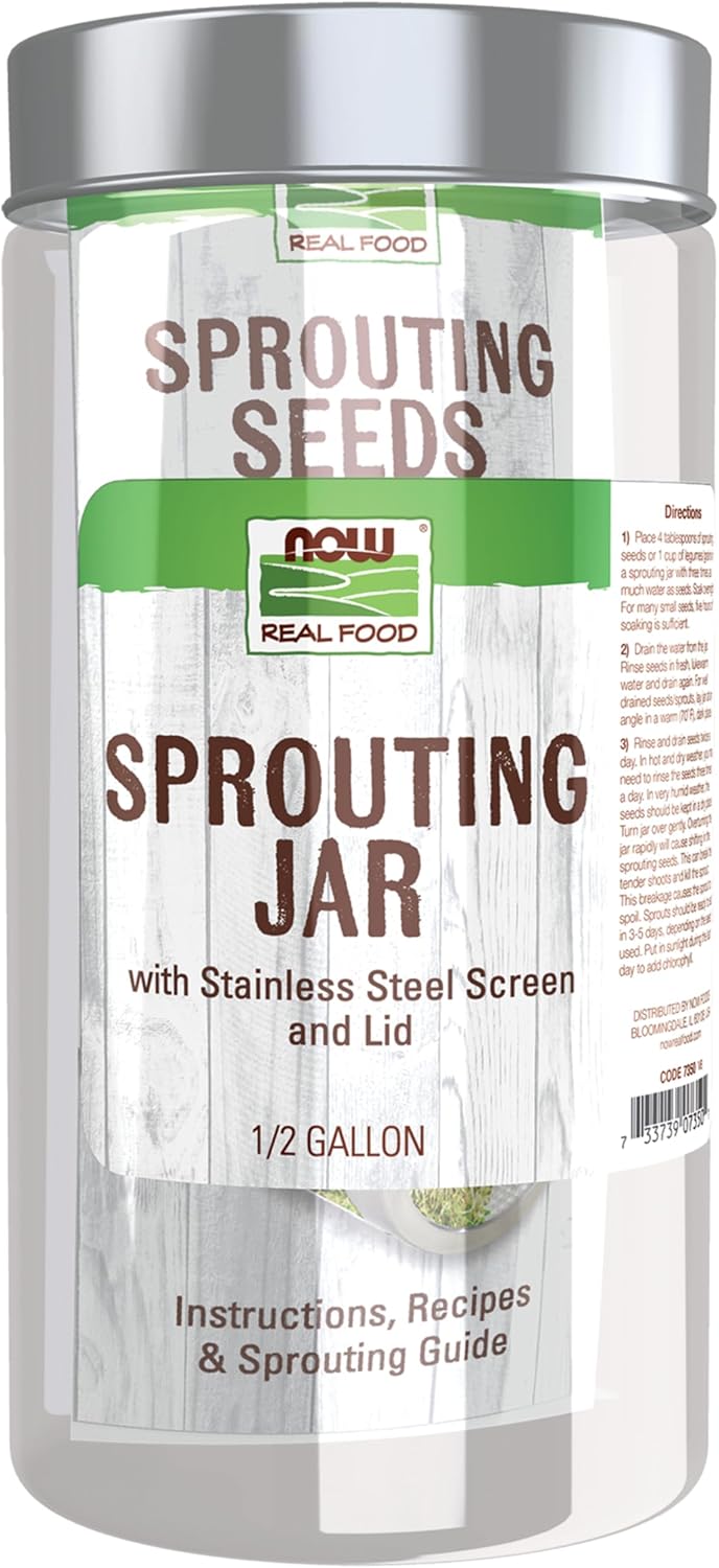 Now Foods 1/2 Gallon Sprouting Jar (6 Pack)