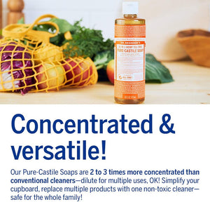 Dr. Bronner's - Pure-Castile Liquid Soap (Tea Tree, 16 ounce) - Made with Organic Oils, 18-in-1 Uses: Acne-Prone Skin, Dandruff, Laundry, Pets and Dishes, Concentrated, Vegan, Non-GMO