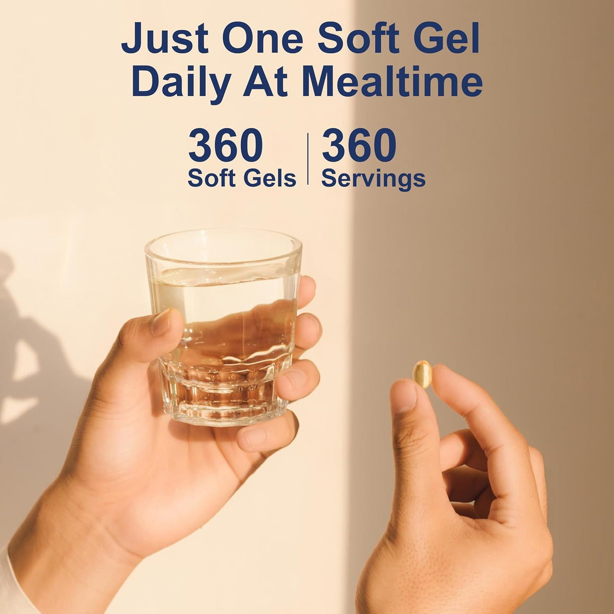 Carlson - Vitamin D3, 2000 IU (50 mcg), Bone &amp; Immune Health, Vitamin D Supplements, Cholecalciferol Supplement, Gluten Free Vitamin D Capsules, 360 Softgels