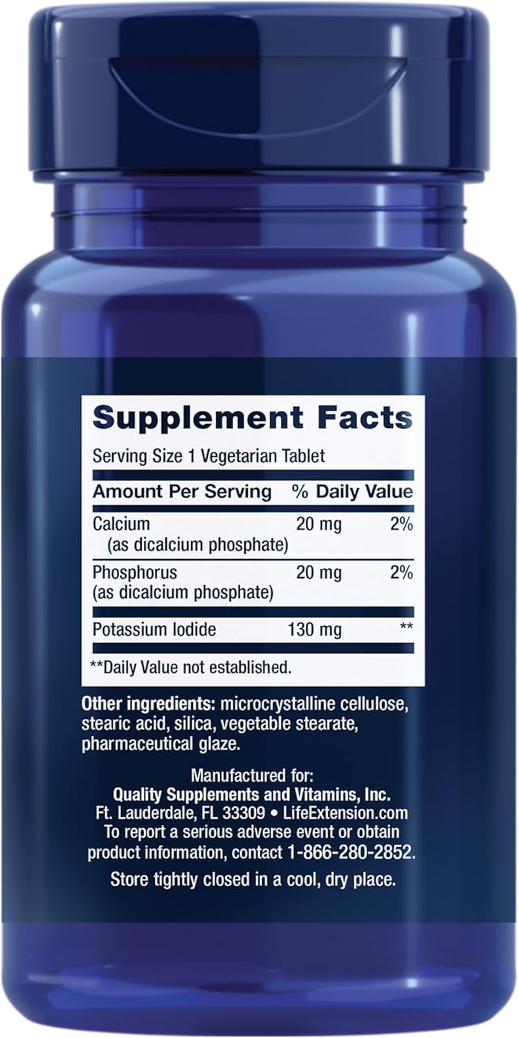 Life Extension, Potassium Iodide Tablets, 130 mg, 14 Tablets
