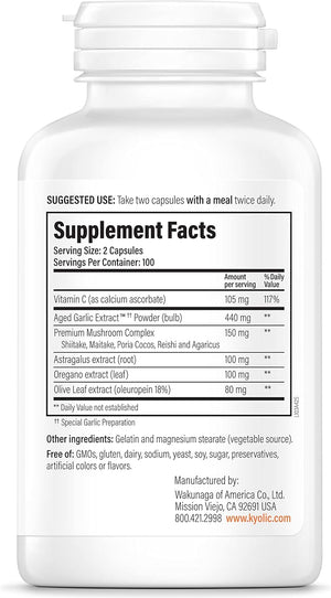 Kyolic Aged Garlic Extract™ Immune Formula 103, 200 Capsules