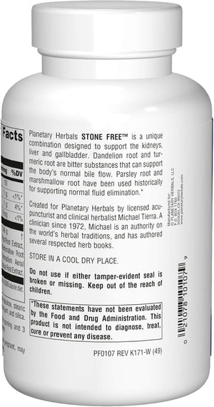 PLANETARY HERBALS Stone Free 820mg 180 Tabs