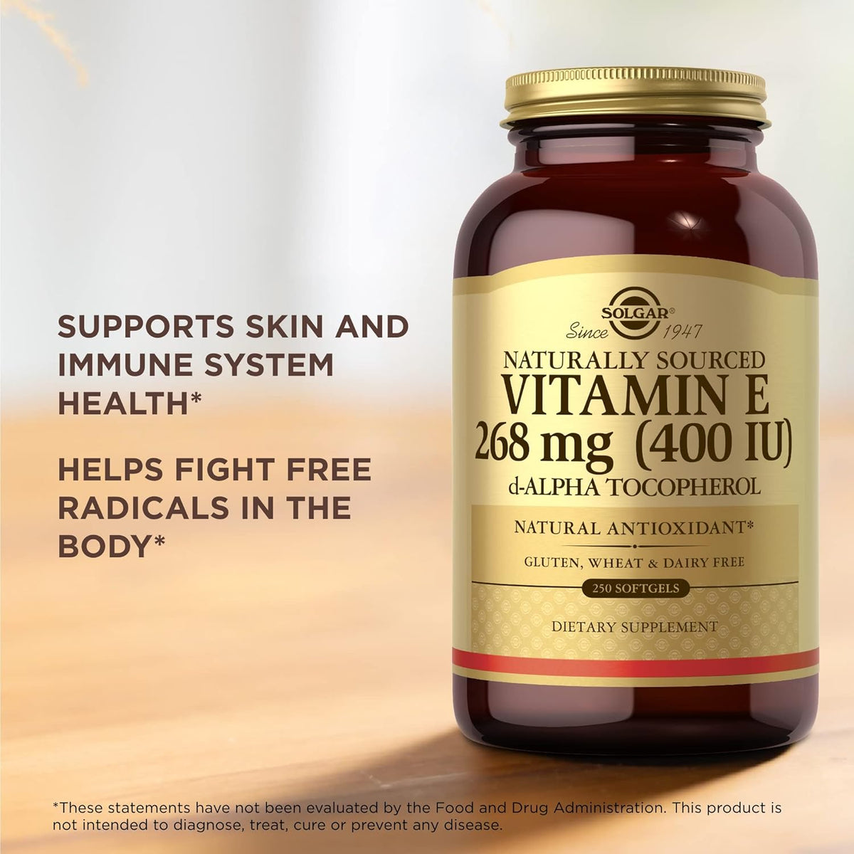 Vitamin E 400 IU Alpha Softgels 250