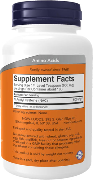 NOW Foods NAC Pure Powder - 4 oz.