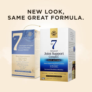 Solgar No. 7 Advanced Joint Support Complex - 90 Vegetable Capsules - Fast-Acting Formula - Non-GMO, Gluten Free, Dairy Free - 90 Servings