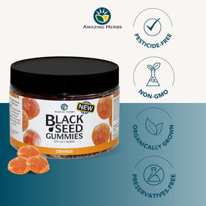 Amazing Herbs Supplements Black Seed Gummies 60 ct