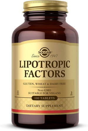 Solgar Lipotropic Factors, 100 Tablets