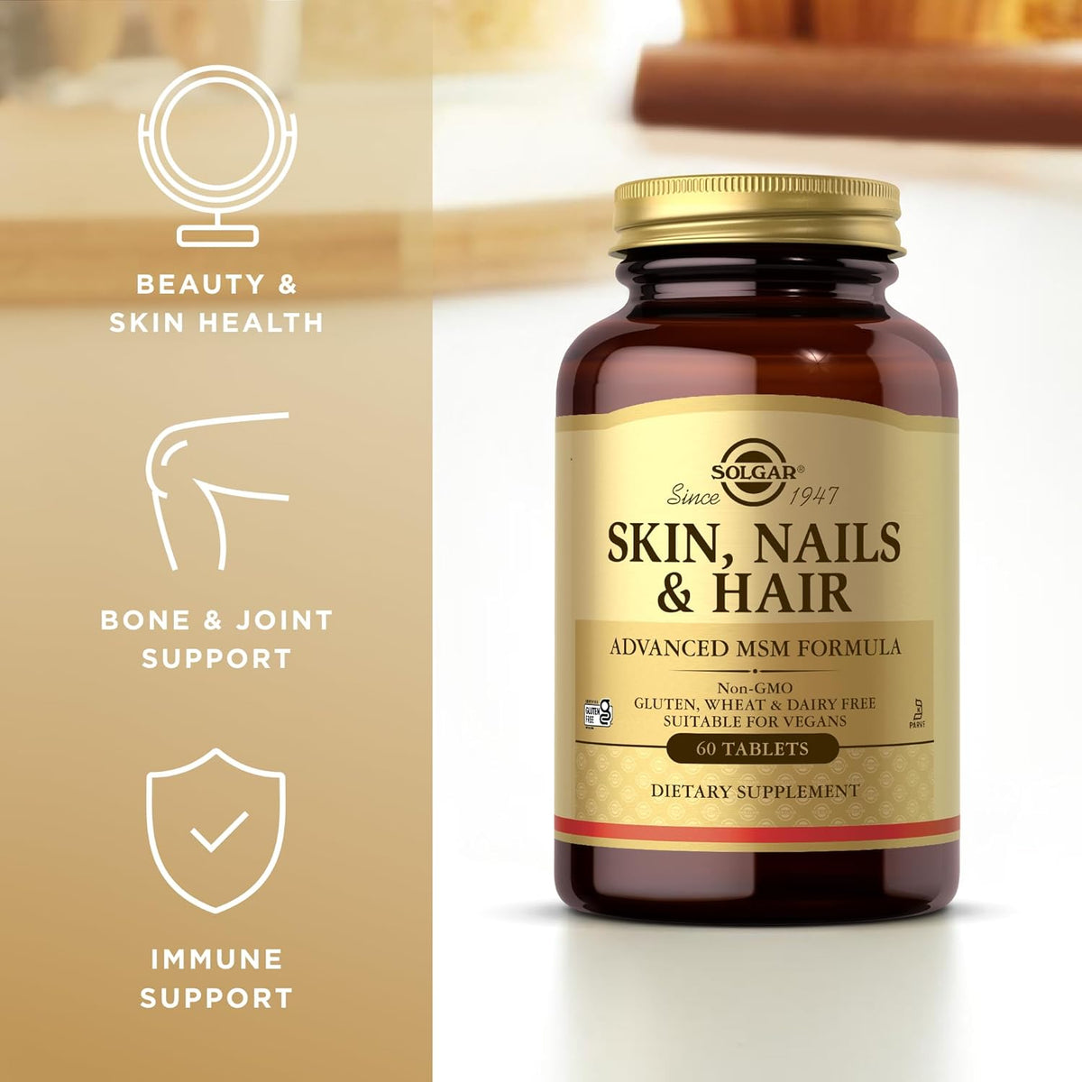 Solgar Skin Nails and Hair, 60 Tablets