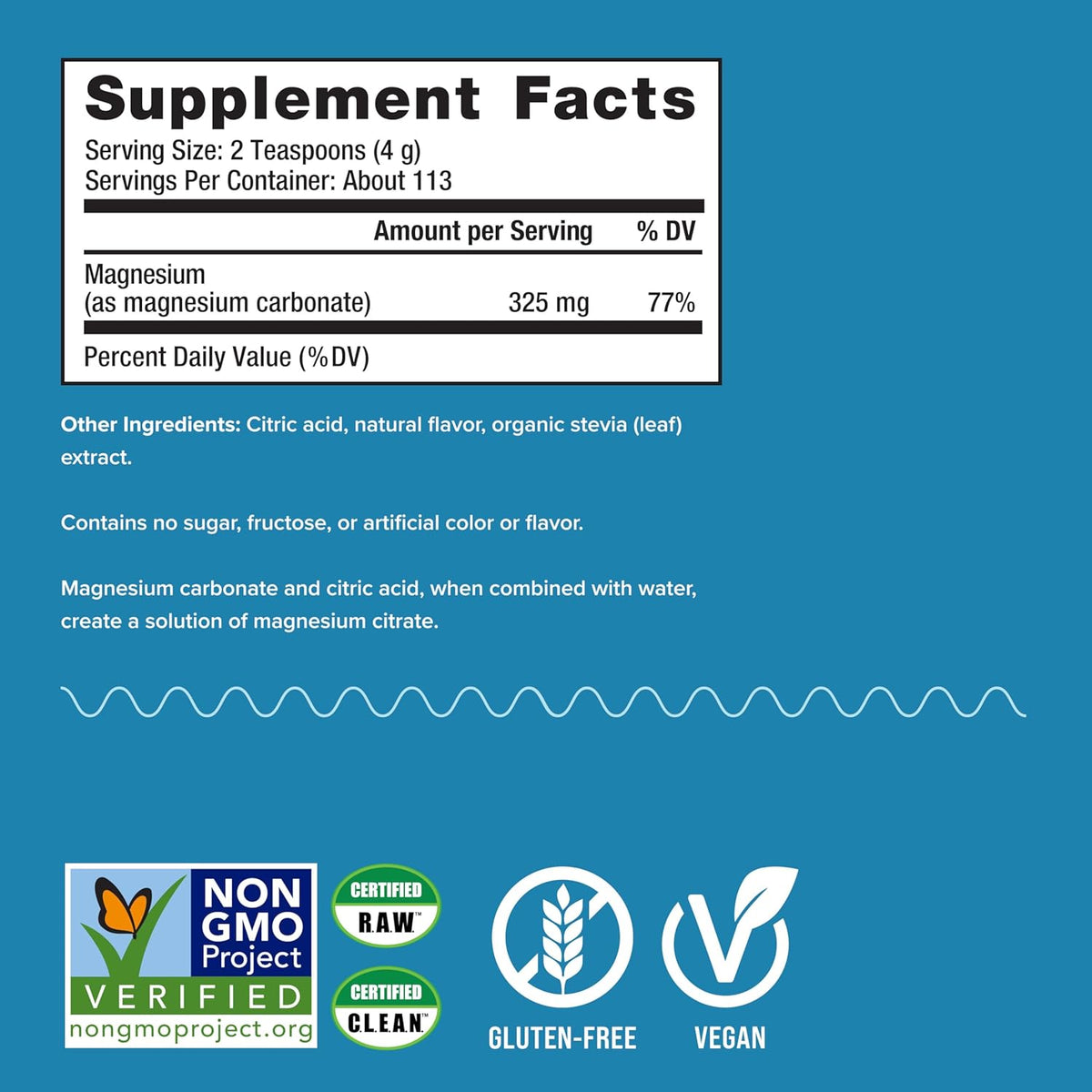 Natural Vitality Calm, Magnesium Supplement, Anti-Stress Drink Mix Powder, Gluten Free, Vegan, &amp; Non-GMO, Cherry, 16 oz