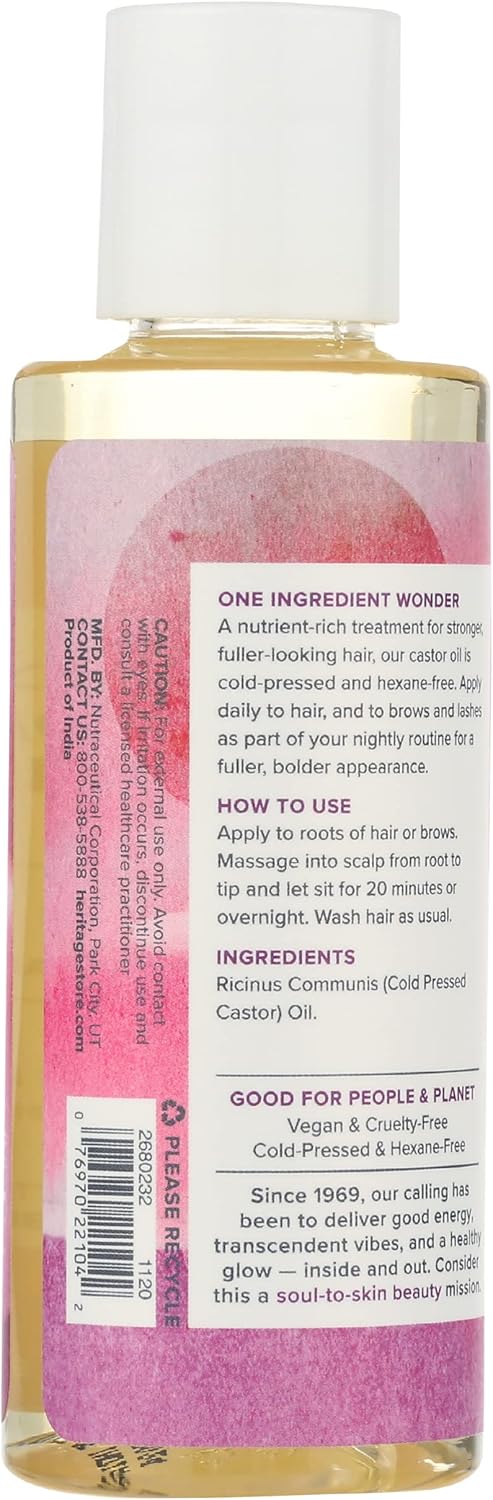 Heritage Store, Castor Oil, Nourishing Treatment, 4 fl oz (118 ml)