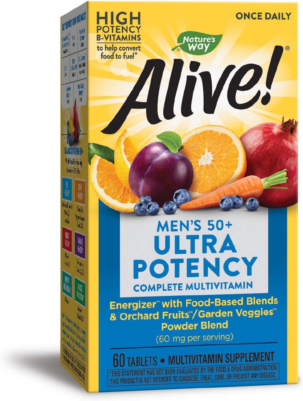 Alive! Once Daily Men&#39;s 50+ Ultra - 60 Tablets by Nature&#39;s Way