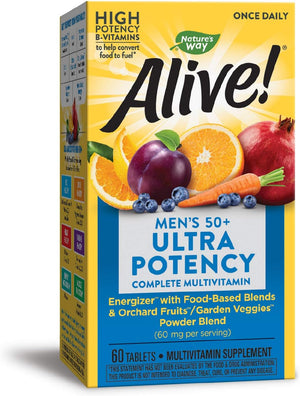 Alive! Once Daily Men's 50+ Ultra - 60 Tablets by Nature's Way