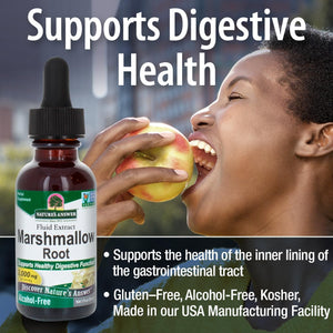 Nature's Answer Alcohol-Free Marshmallow Root Extract, 1-Fluid Ounce | Digestive Support