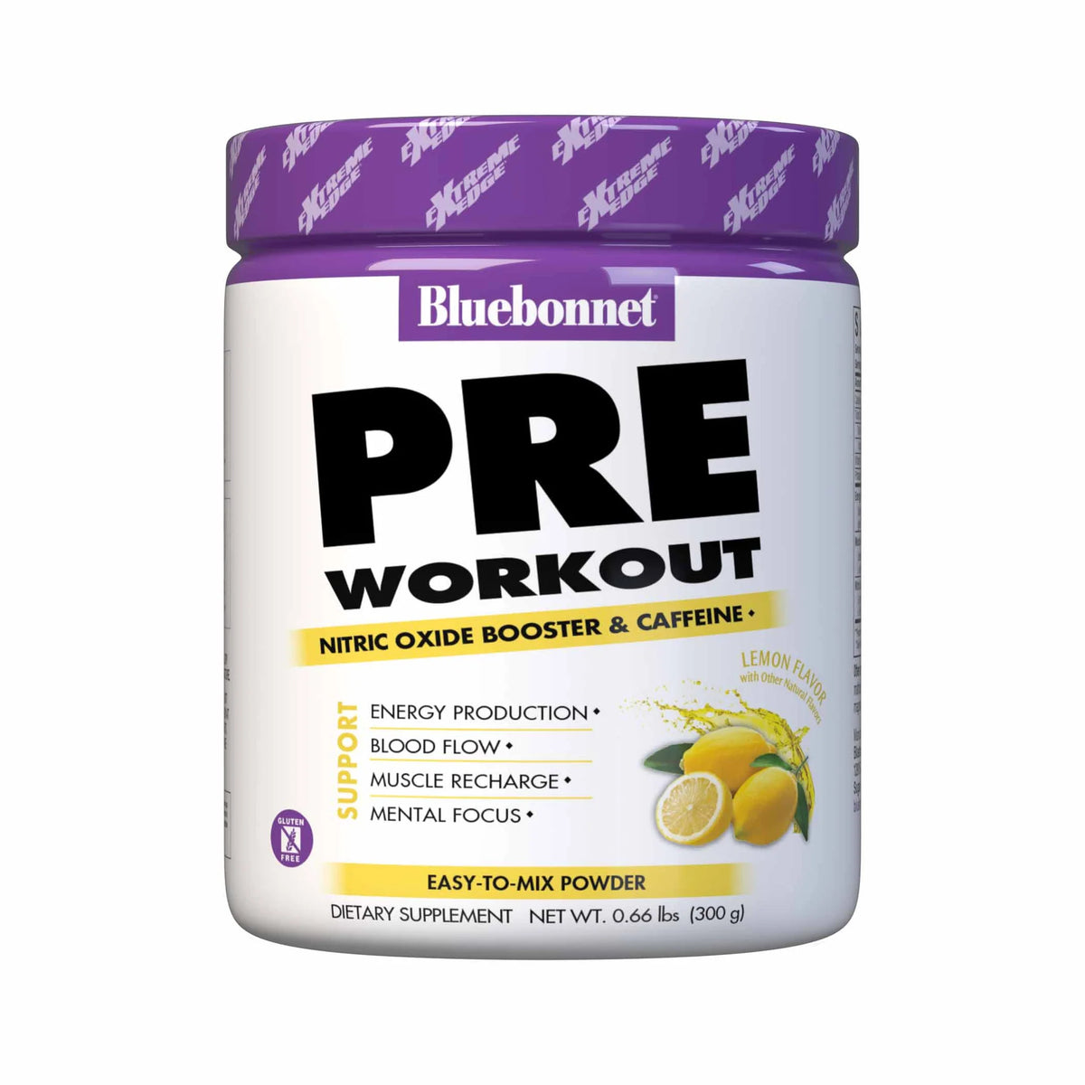 Blue Bonnet Preworkout Lemon Flavor, 300g