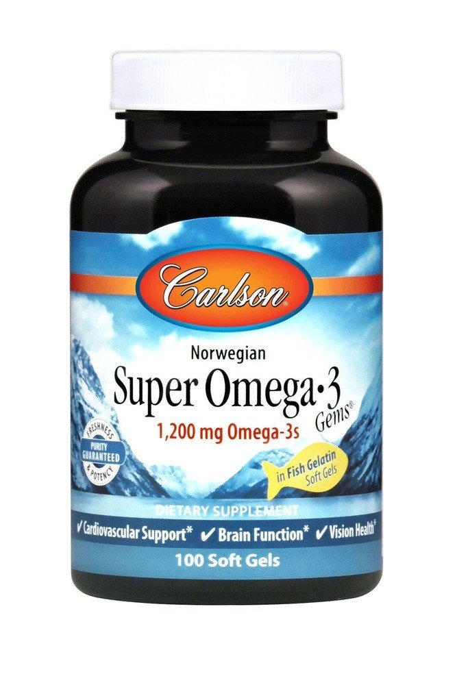 Carlson Laboratories Super Omega-3 Fish 100 Softgel