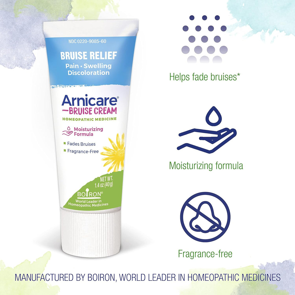 Boiron Arnicare Bruise Cream Homeopathic Medicine For Bruise Relief - 1.4 oz Cream