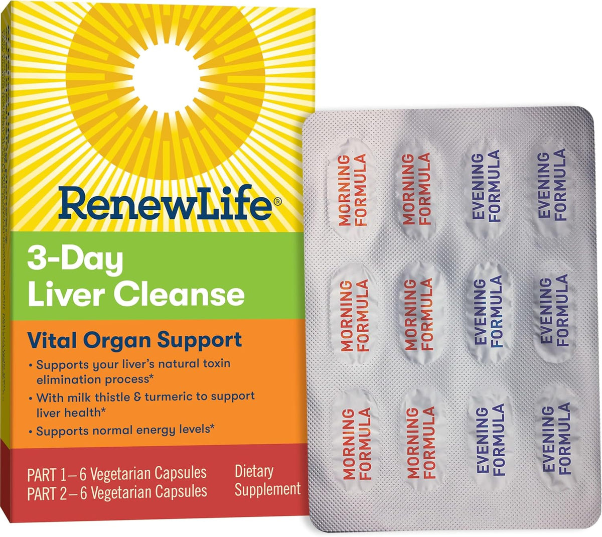 Renew Life Cleanse, Adult, 3-Day Liver Cleanse, Dietary Supplement, 2-Part, 3-Day Program