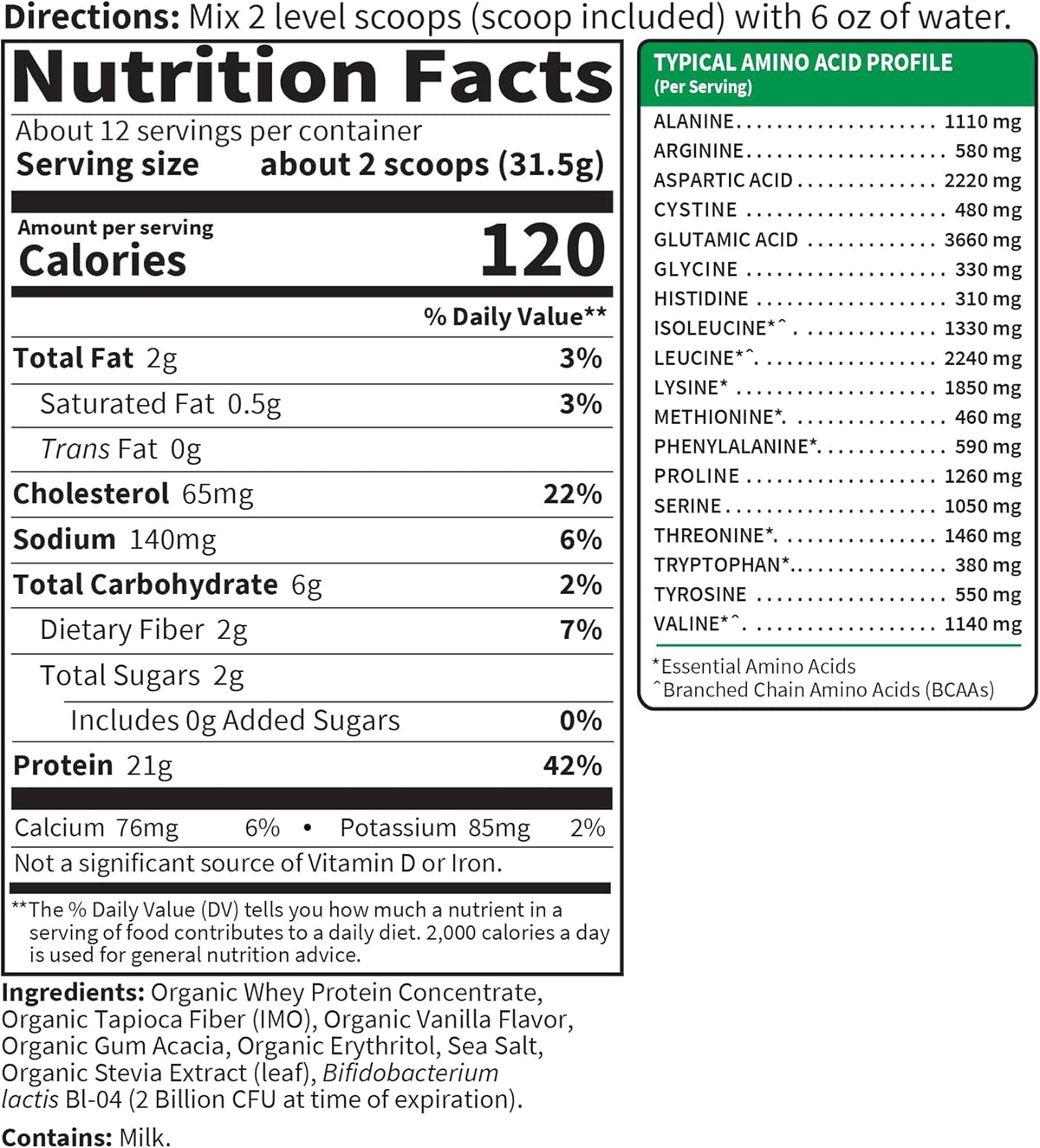 Garden Of Life, Protein Powder Sport Whey Grass Fed Vanilla, 23 Ounce