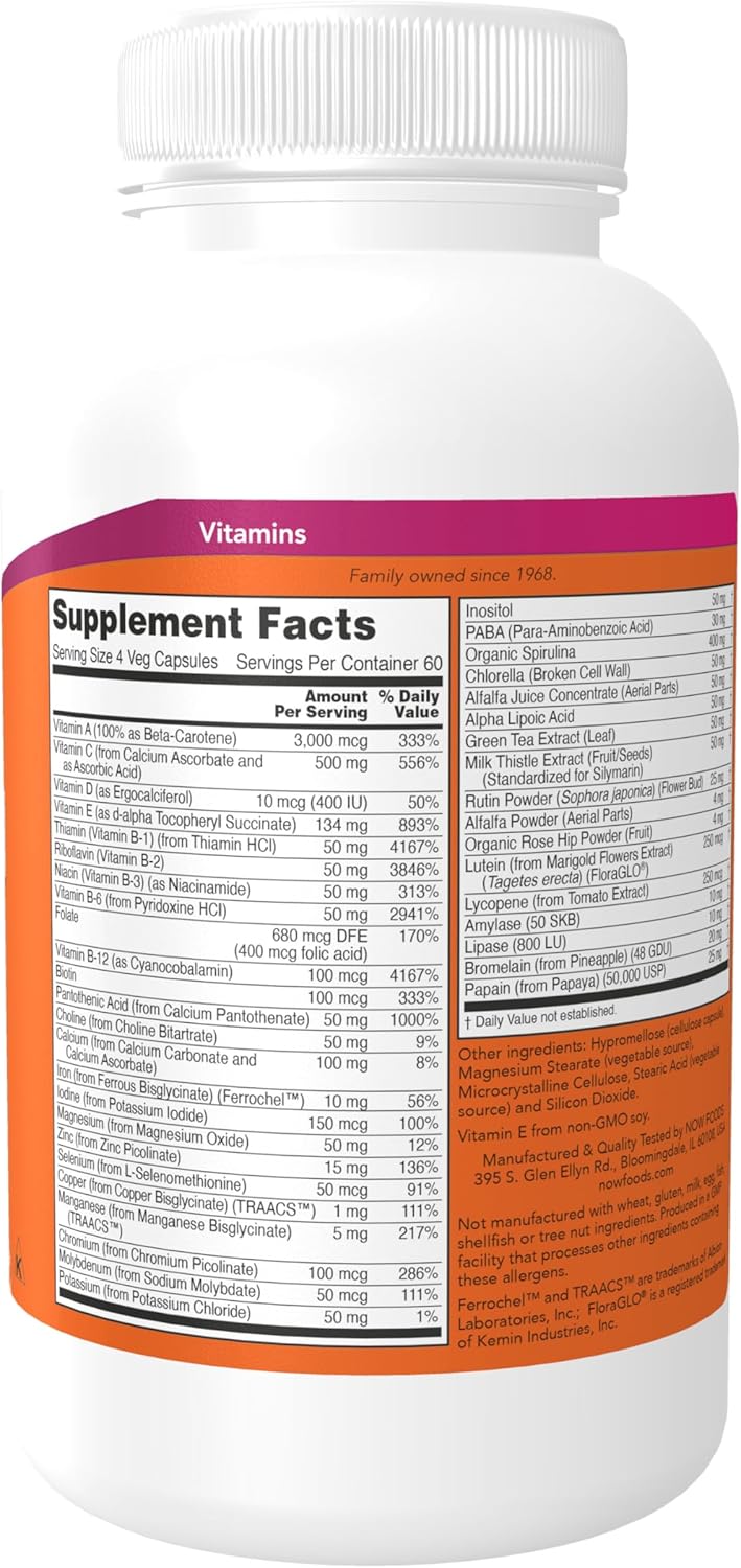 NOW Supplements, Special Two with Green Superfoods &amp; Herbal Extracts, 240 Veg Capsules