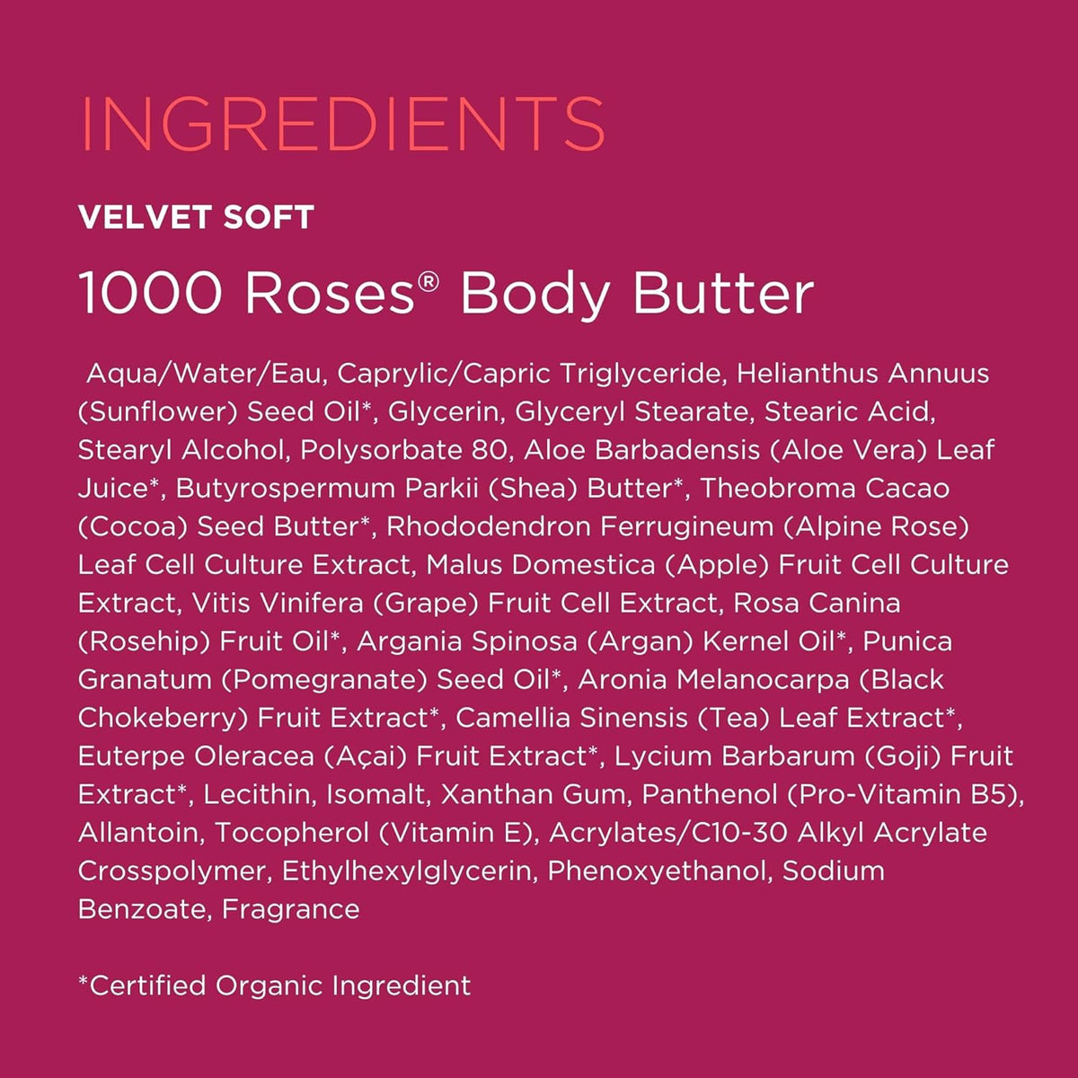 Andalou Naturals Body Btr, 1000 Roses, Velvet Soft, 8 Fl Oz