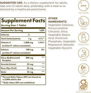 Solgar Ester-C Plus 1000 mg Vitamin C 180 Tablet