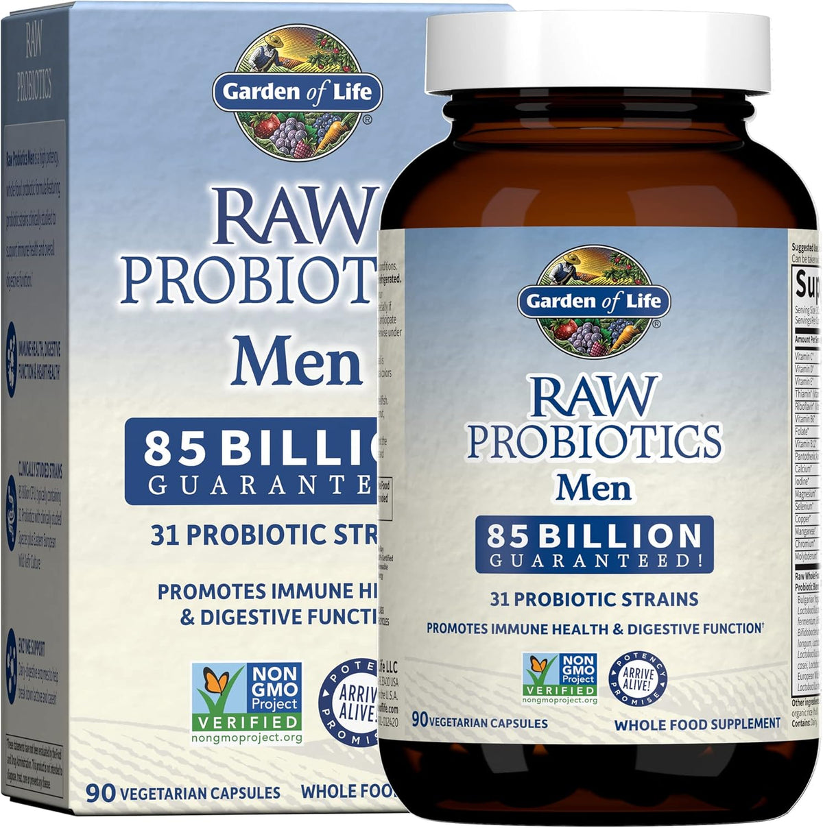 Garden of Life RAW Probiotics™ Men, 85 billion, 90 Vegetarian Capsules