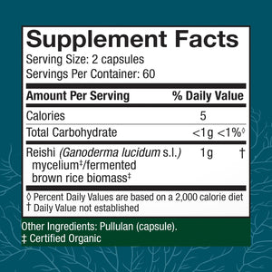 Host Defense Reishi Capsules - Heart & Immune Health Support Supplement - Mushroom Supplement to Support Energy & Vitality - Reishi Supplement to Aid Overall Well-Being - 120 Capsules