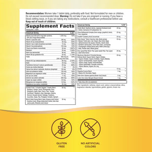 Nature’s Way Alive! Women’s 50+ Ultra Potency Complete Multivitamin, High Potency Formula, Promotes Healthy Heart, Brain, Bones*, with Methylated B12, Gluten-Free, 60 Tablets