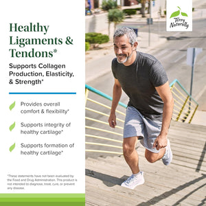 Terry Naturally Healthy Ligaments & Tendons - Dietary Supplement for Connective Tissue & Joint Lubrication Support - Non-GMO Formula to Aid Ligament & Muscle Health - 60 Capsules