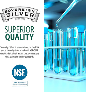 Sovereign Silver Bio-Active Silver Hydrosol for Immune Support - 10 ppm, 1 oz - Nasal Spray