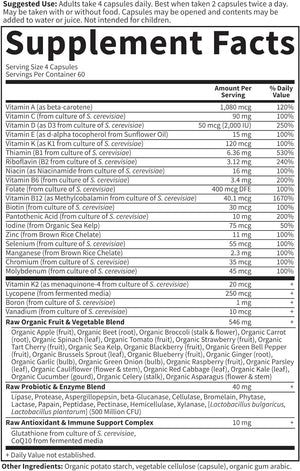 Garden of Life Vitamin Code® RAW 50 and Wiser Men, 240 Vegetarian Capsules