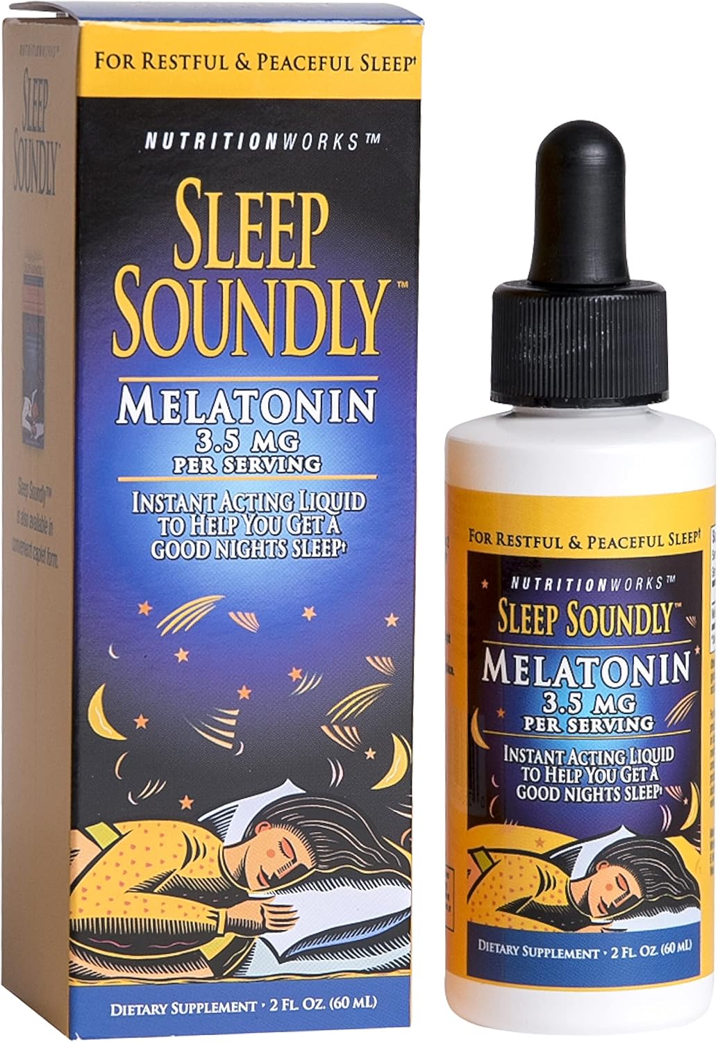 Sleep Soundly Melatonin, 2-Ounce Bottle