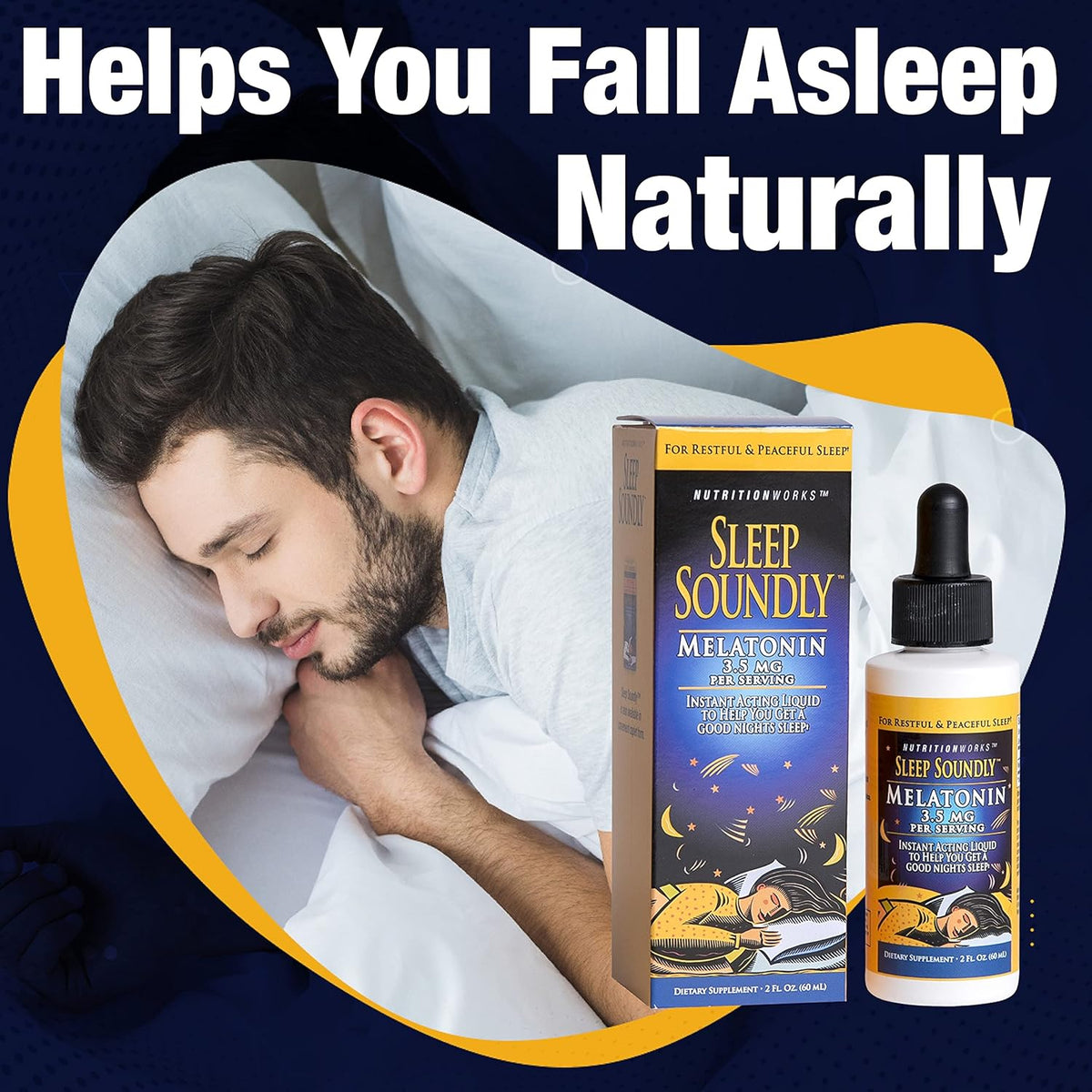 Sleep Soundly Melatonin, 2-Ounce Bottle