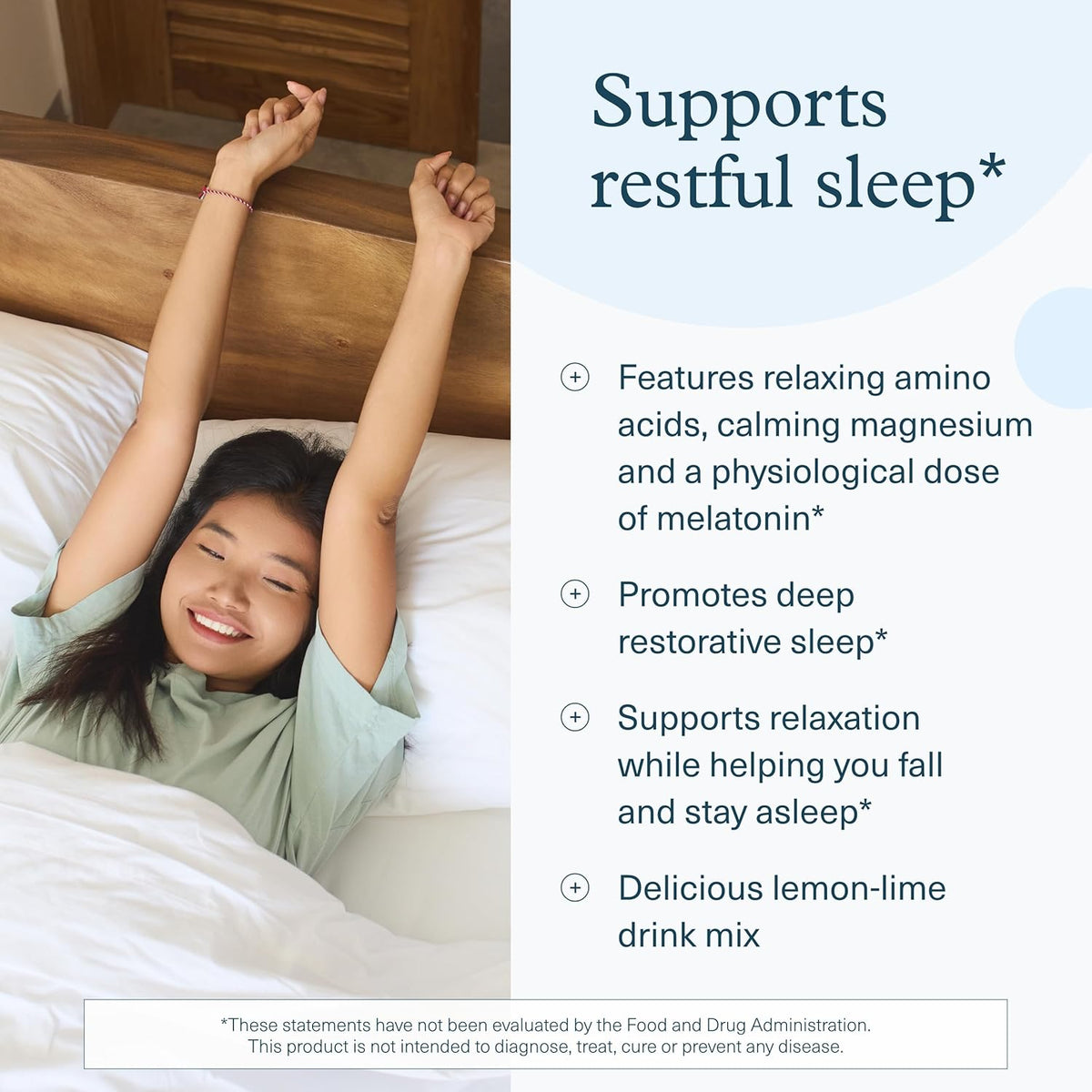 Youtheory Sleep Nighttime Powder - Sleep Support Supplement for Calm &amp; Relaxation* - Contains Melatonin, Magnesium, L-Theanine &amp; L-Glycine - Dairy, Soy &amp; Gluten Free - 6 oz