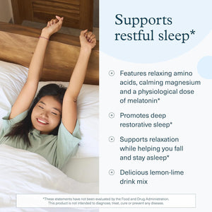 Youtheory Sleep Nighttime Powder - Sleep Support Supplement for Calm & Relaxation* - Contains Melatonin, Magnesium, L-Theanine & L-Glycine - Dairy, Soy & Gluten Free - 6 oz