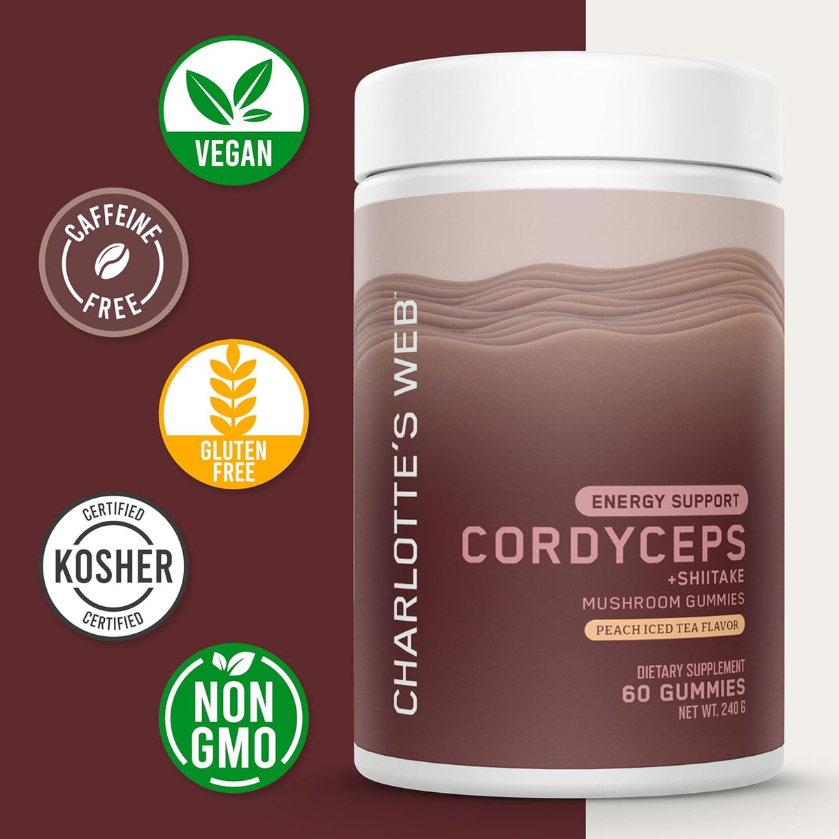 CHARLOTTE’S WEB CORDYCEPS ENERGY GUMMIES 60GUMMIES