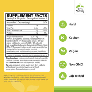 Terry Naturally Curamin - Curcumin Supplement for Circulation & Endorphin Support - Support for Occasional Discomfort - Aids Healthy Muscles - 21 Capsules