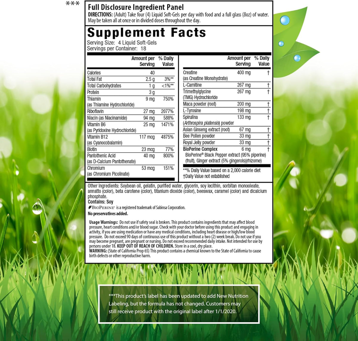 Irwin Naturals Triple-Boost® Caffeine Free Energy, 75 Liquid Gel Capsules